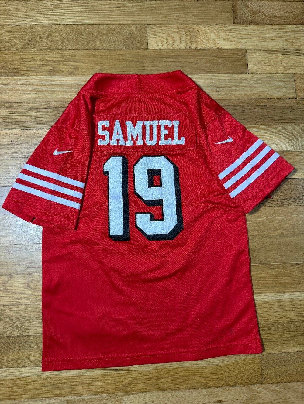 Nike San Fransisco 49ers Deebo Samuel Kids' Youth Red Home Jersey Size S